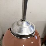 Art deco style frosted glass pendant light