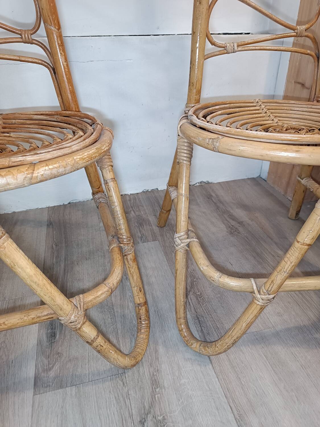 Trio de chaises par Dirk Van Sliedregt Années 1960