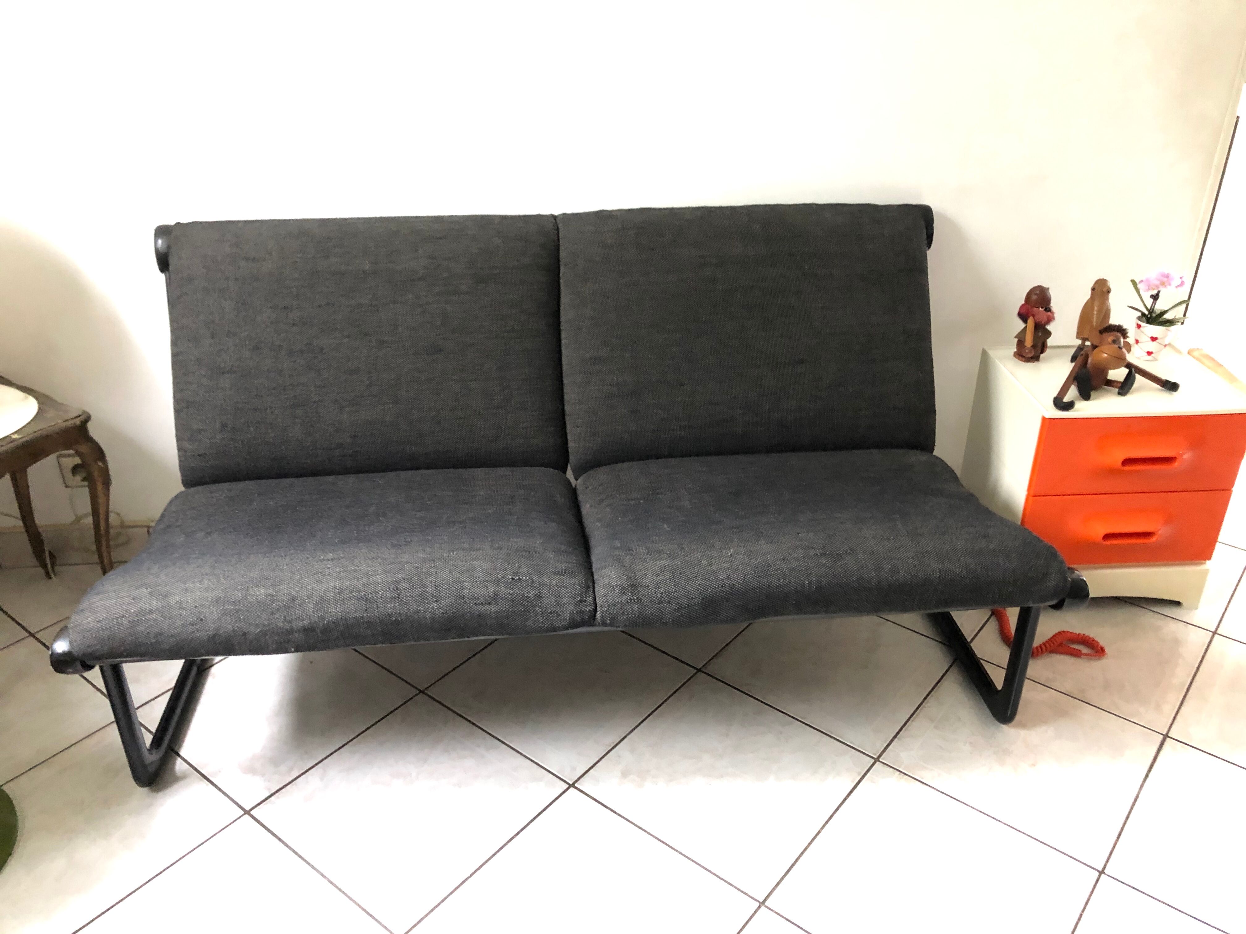 Knoll Sling 2-seater sofa design Bruce Hannah - Andrew Morrison vintage 70