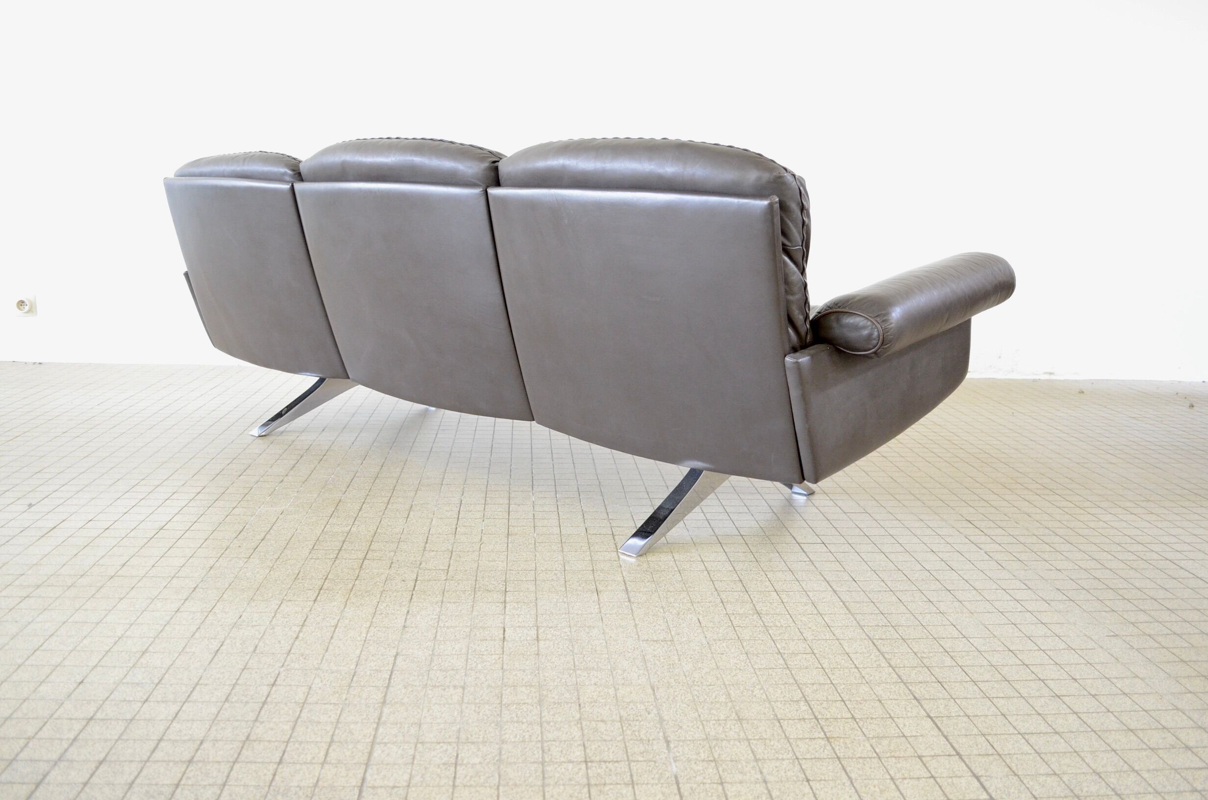 De Sede ds31 brown 3 seater leather sofa