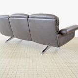 De Sede ds31 brown 3 seater leather sofa