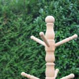 Wooden coat rack
