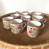 Porcelain coffee cups, Japan