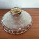 Moulded glass lampshade with concentric relief circa 1950