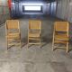 Set de 3 chaises  cannées  pliantes vintages 70