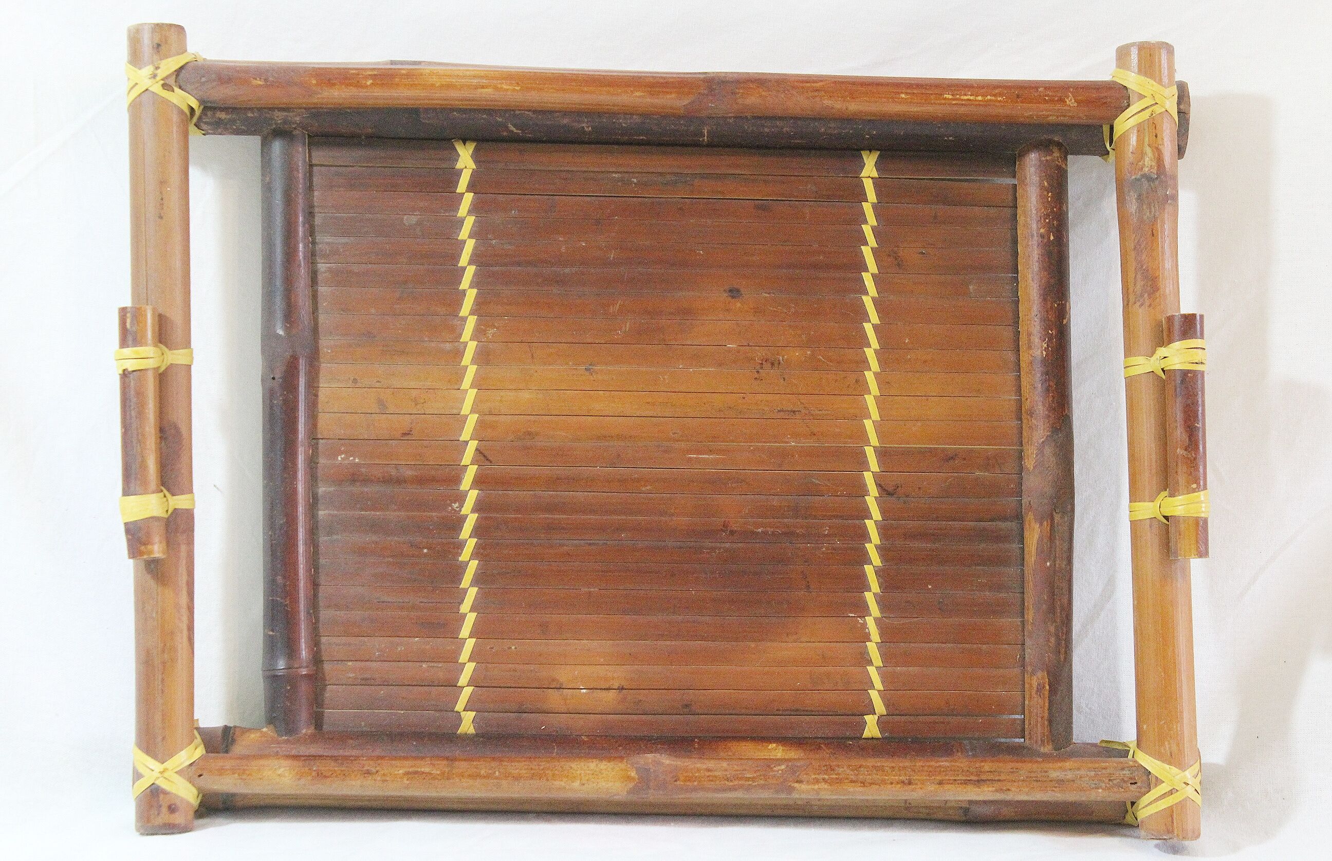 Vintage bamboo tray