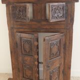 Antique carved wooden window and shutter from Rajasthan