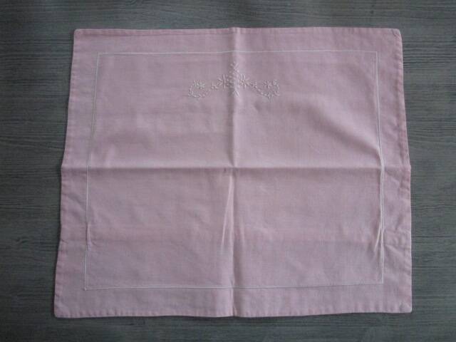 Antique embroidered child's pillowcase