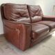 Canape 2 seater 100% leather brown