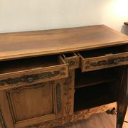 Former Louis XV cherry buffet says 2 doors era at the very beginning of the 19th century