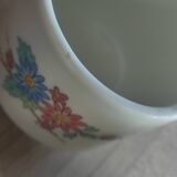 Set of 3 vintage Pillivuyt cups with floral pattern