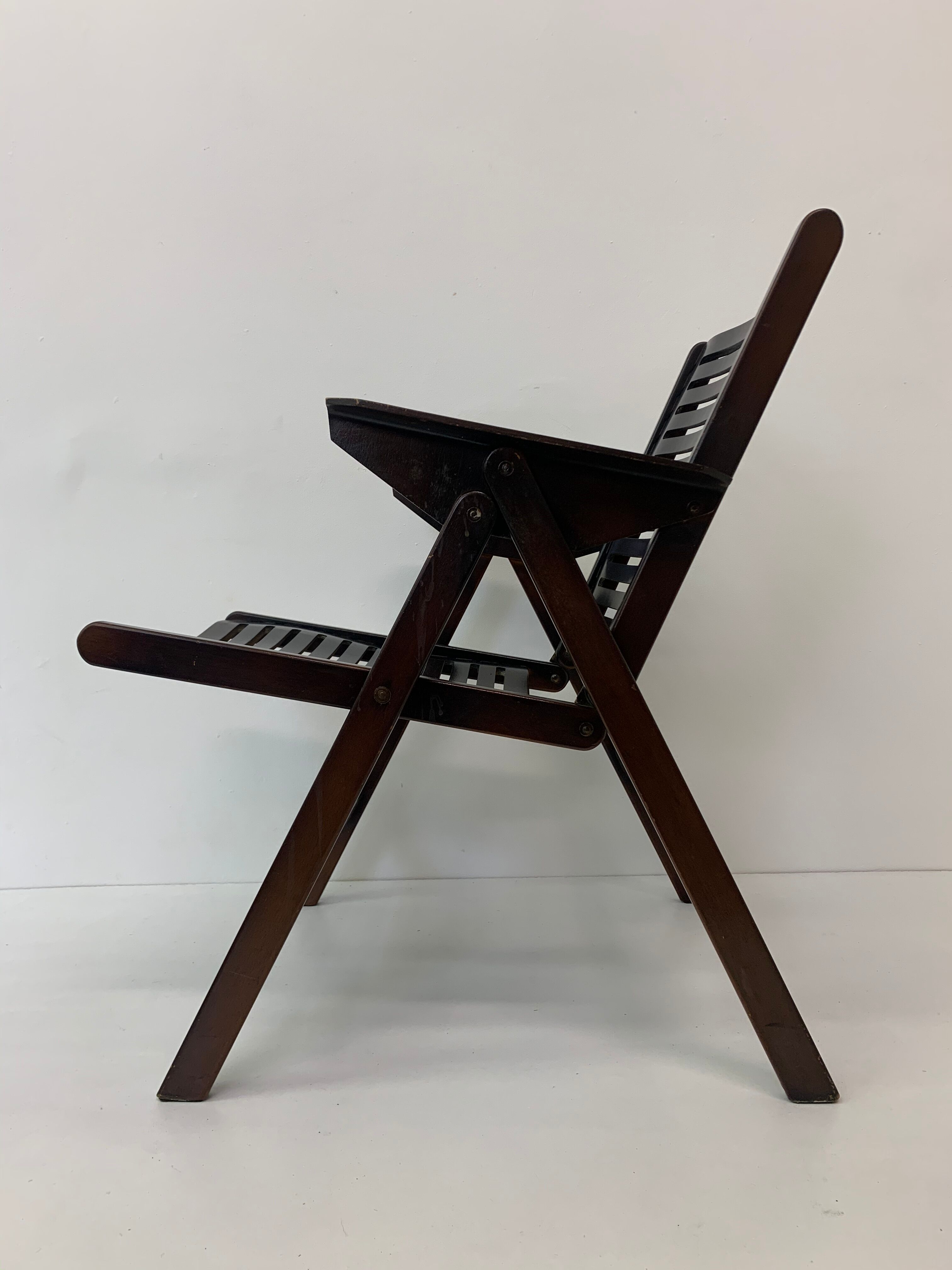 Fauteuil pliant Niko Kralj Rex, milieu du siècle, années 1950