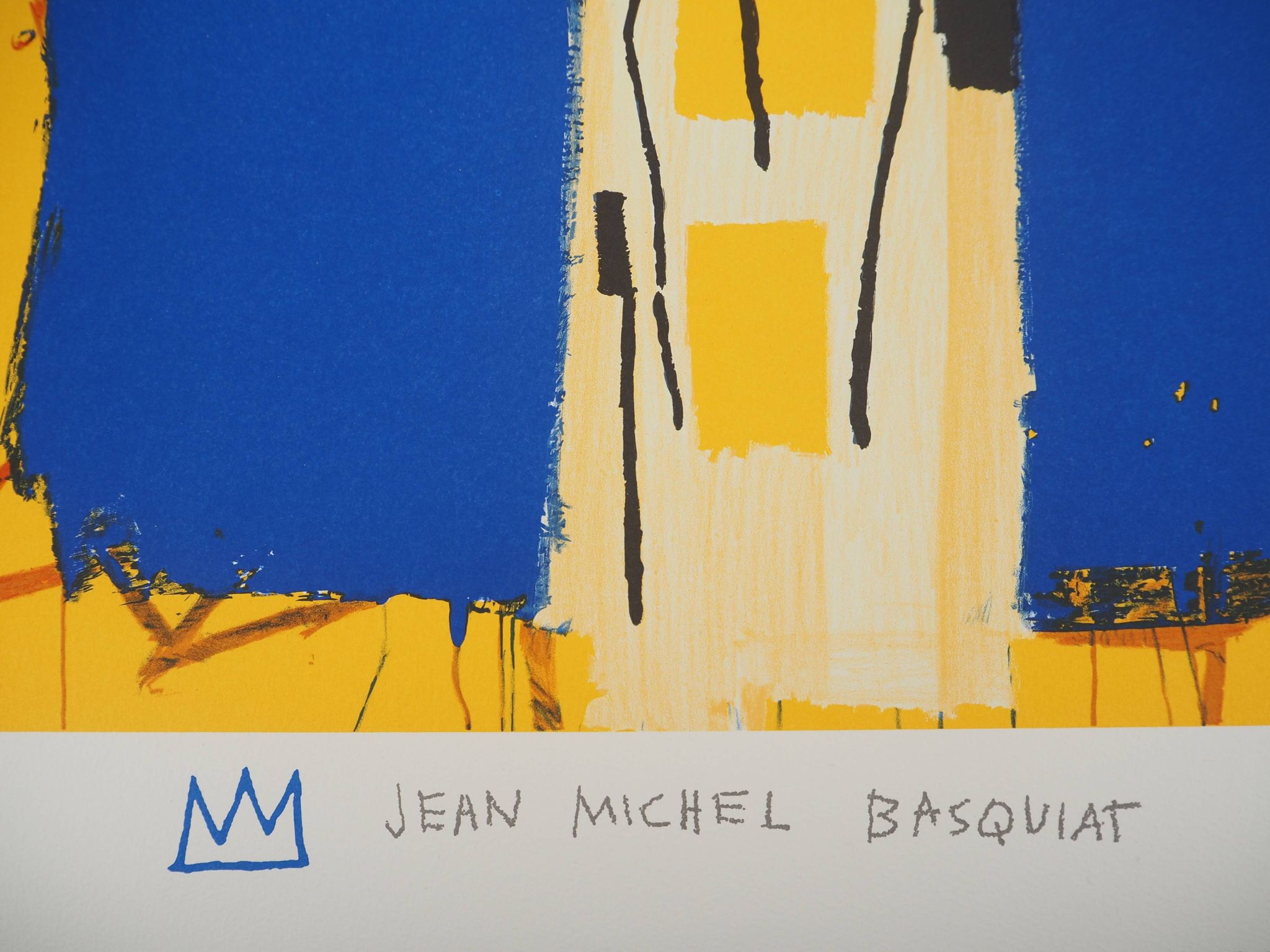 Jean-Michel Basquiat: Welcome Sign, signed lithograph