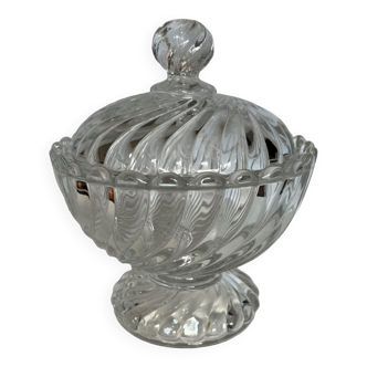 Sweetening or baccarat crystal candy box