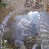 Dish bell accompanied by its dish arcoroc