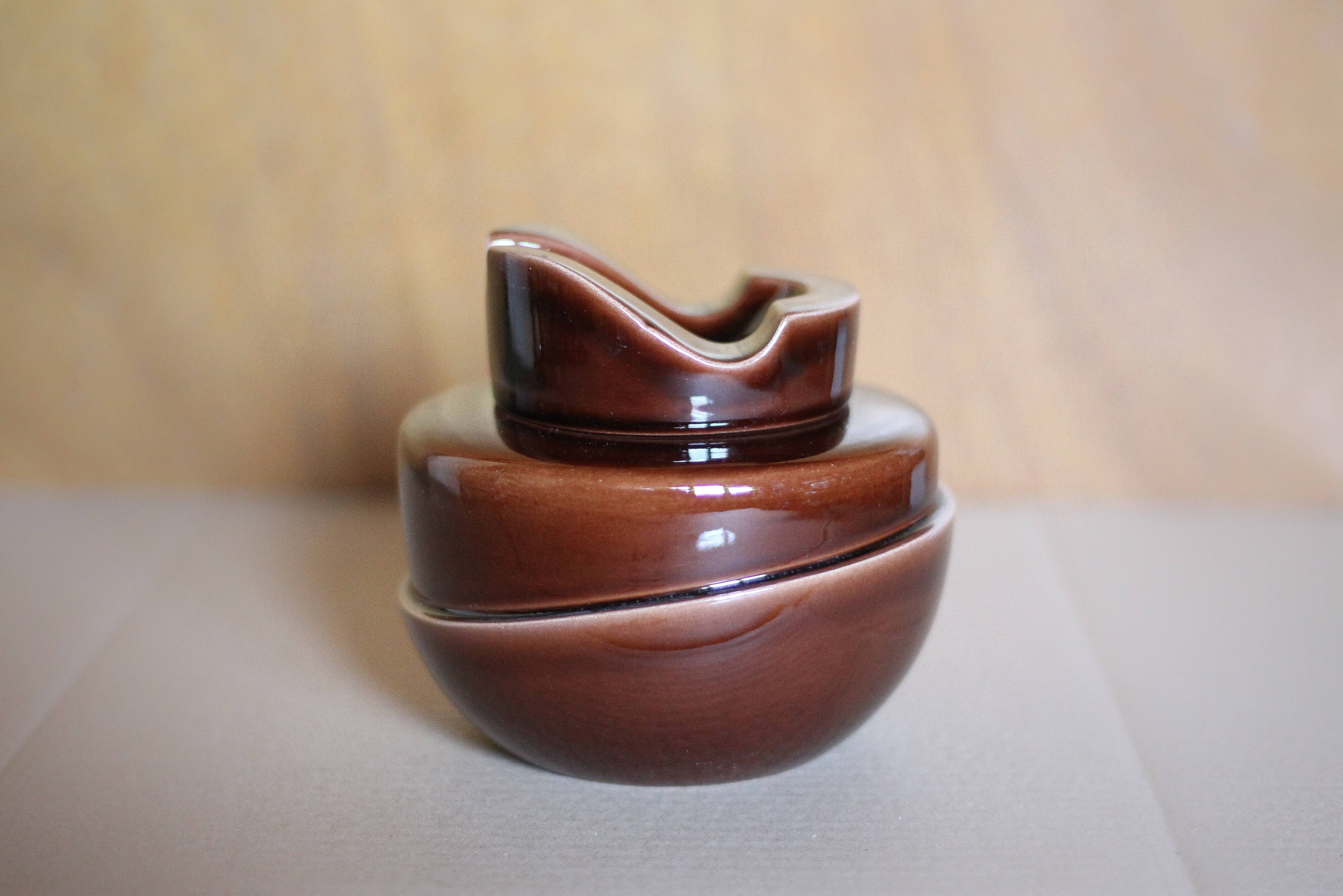Ceramic tobacco pot, ceramic pipe holder, vintage ashtray