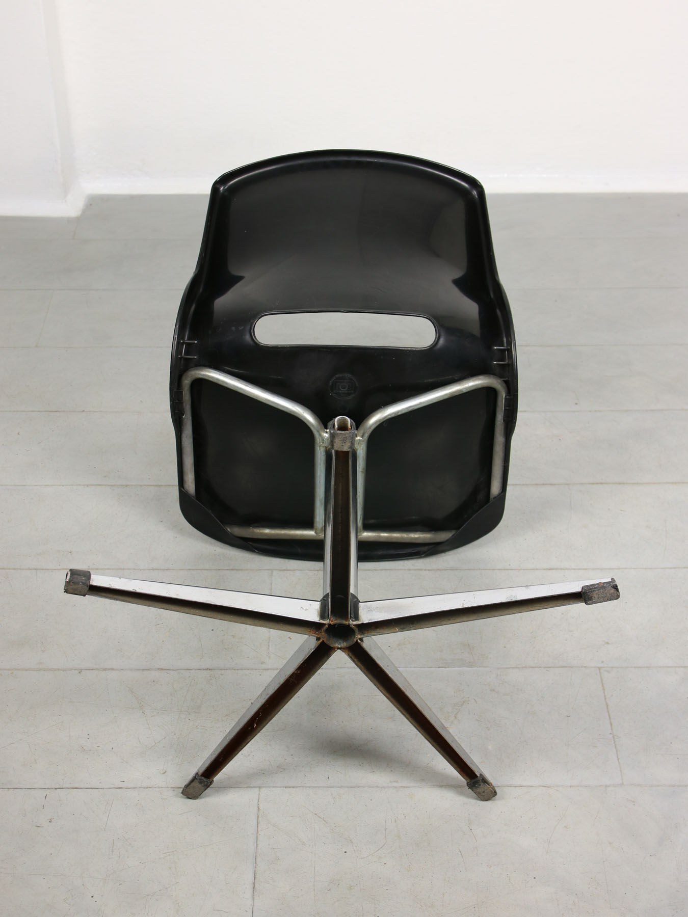 Black Overman Office Swivel Chair by Svante Schoblom from Sweden, 1970s