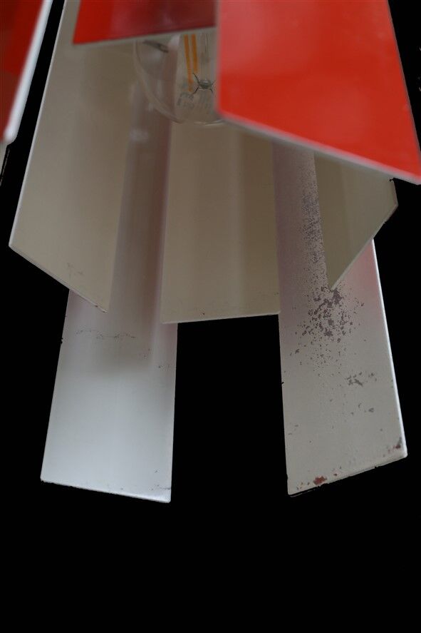 Set of 2 Fog & Mørup / Henning Rehhoff 'Cocktail' pendant lamps / Mid-century Danish modern design / 1970s