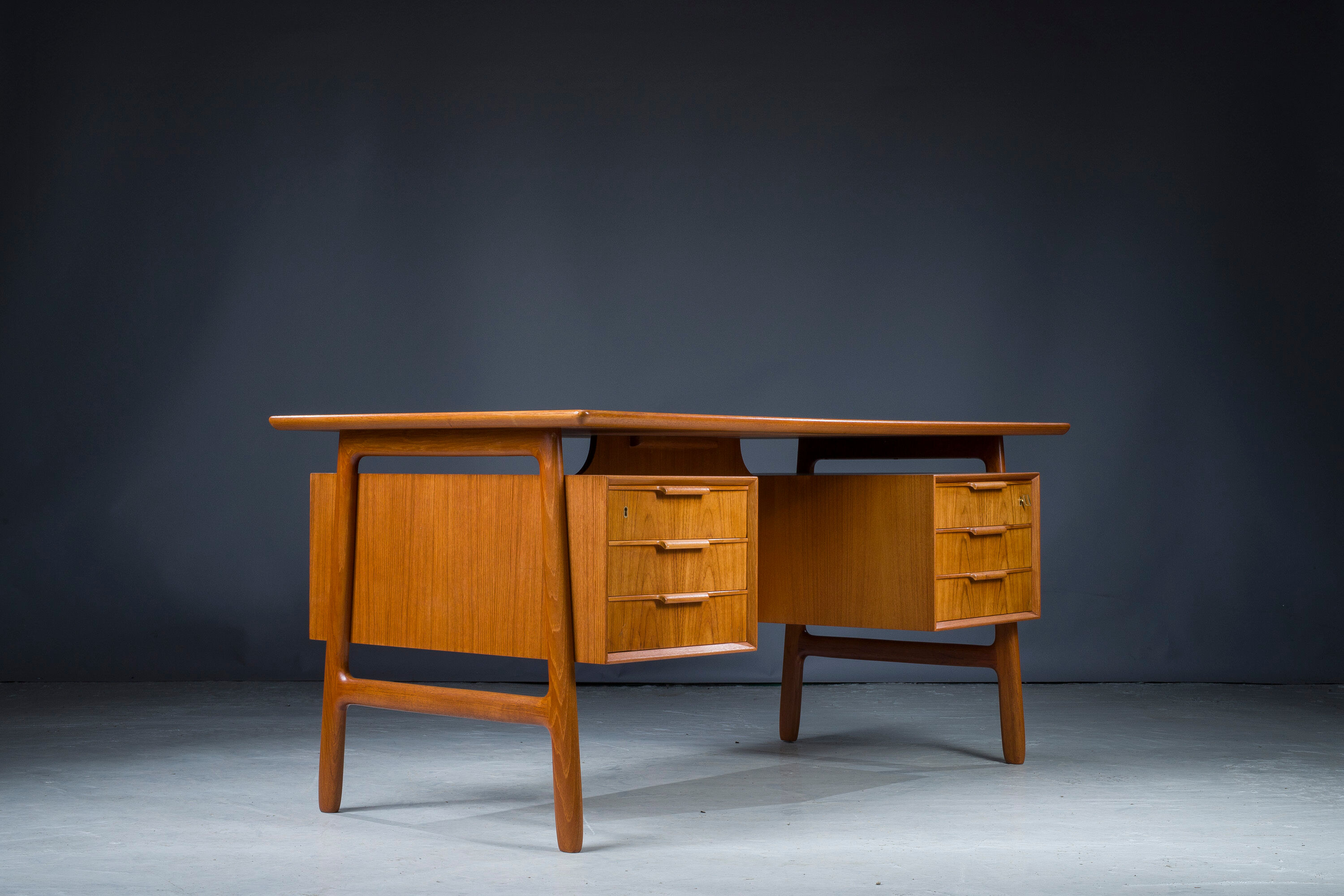Teak 75 desk from Omann Jun, 1960s