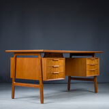 Teak 75 desk from Omann Jun, 1960s