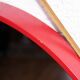 Miroir scandinave vintage rond 1970