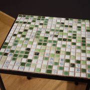 Small mosaic tile side table