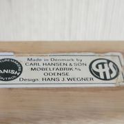 Set of 2 Hans J. Wegner CH36 dining chairs for Carl Hansen & Søn in solid oak