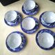 6 Japanese porcelain coffee or tea cups