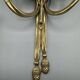 Pair of gilt bronze wall sconces in hunting horn style, Louis XVI.