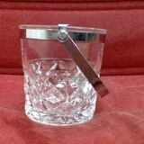Crystal ice bucket, vintage.