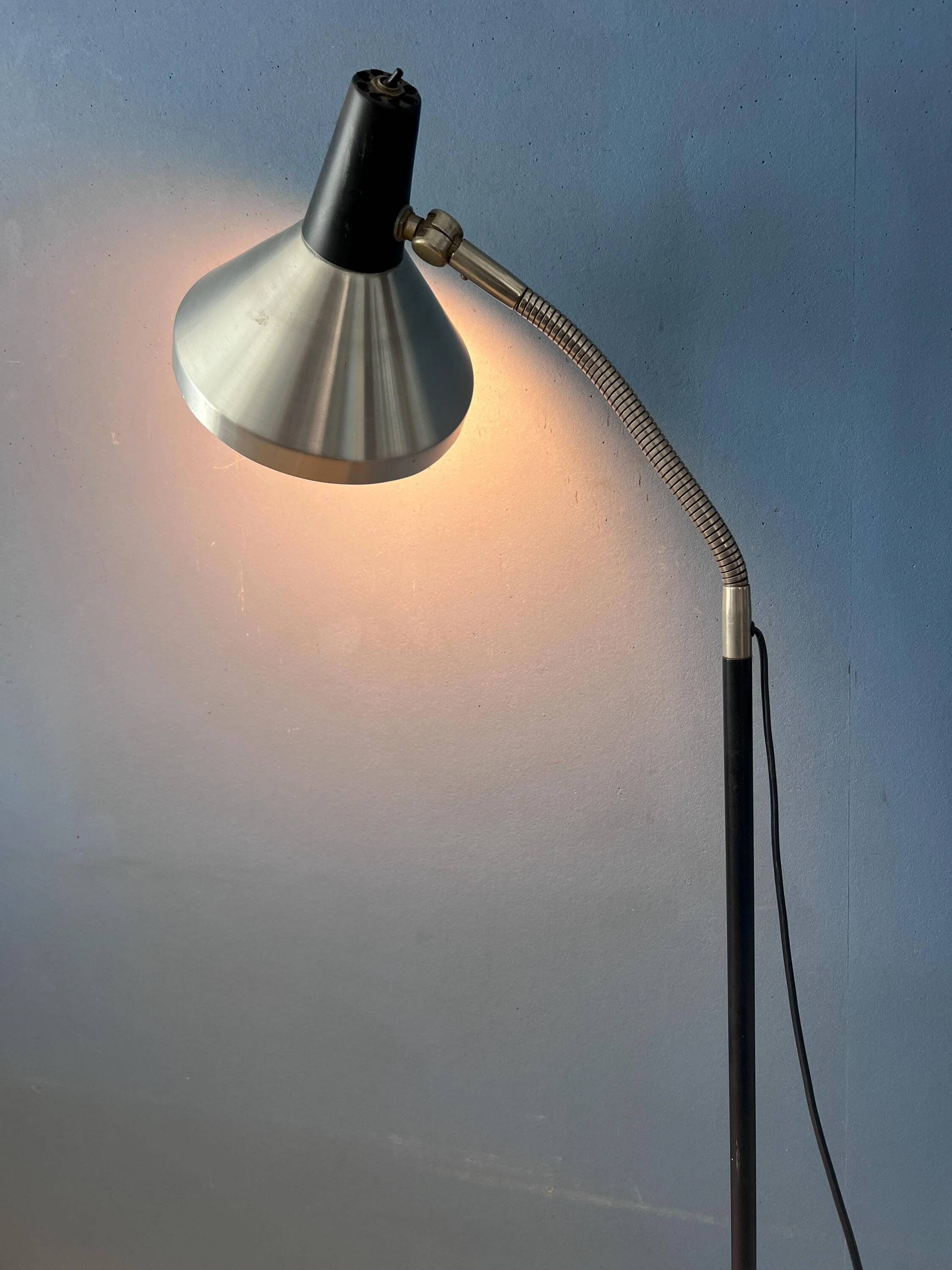 Vintage black metal floor lamp Anvia