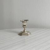 Small antique metal candle holder