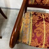 Pair of cross-back armchairs, Empire style, 19th century.