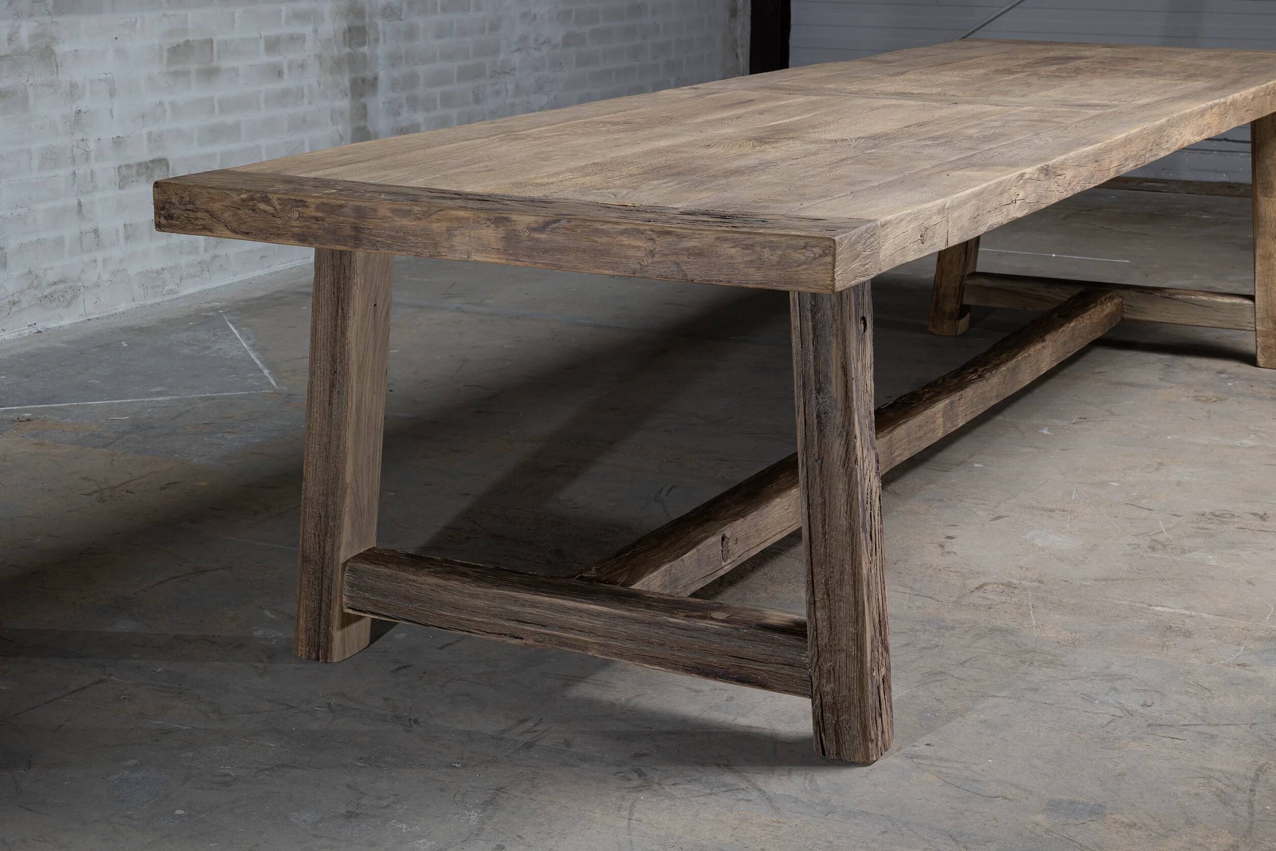 Table de ferme en chêne massif Founder - 250 cm
