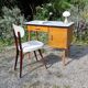 Scandinavian beech desk from the 70s
