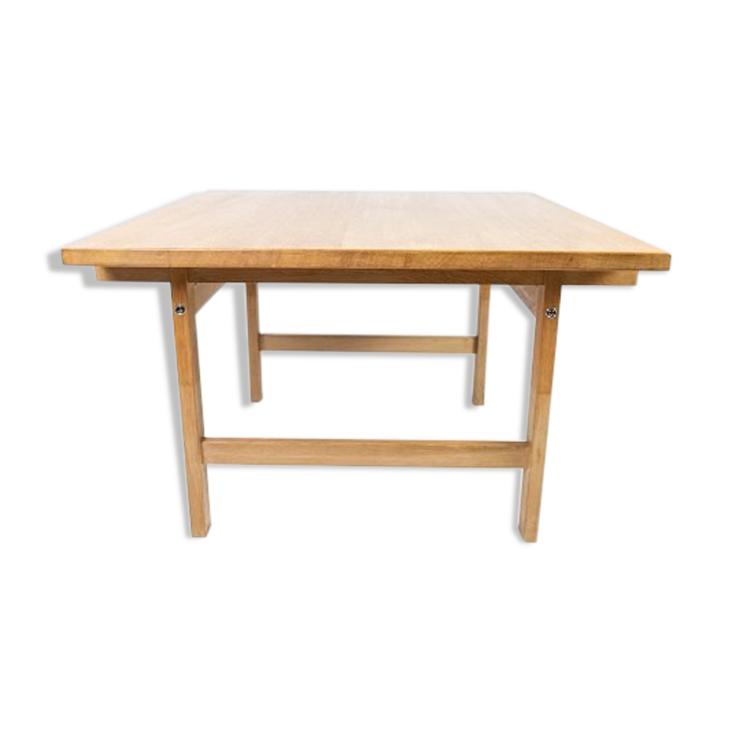 Coffee table in oak designed by Hans J. Werner and manufactured by PP Furniture.