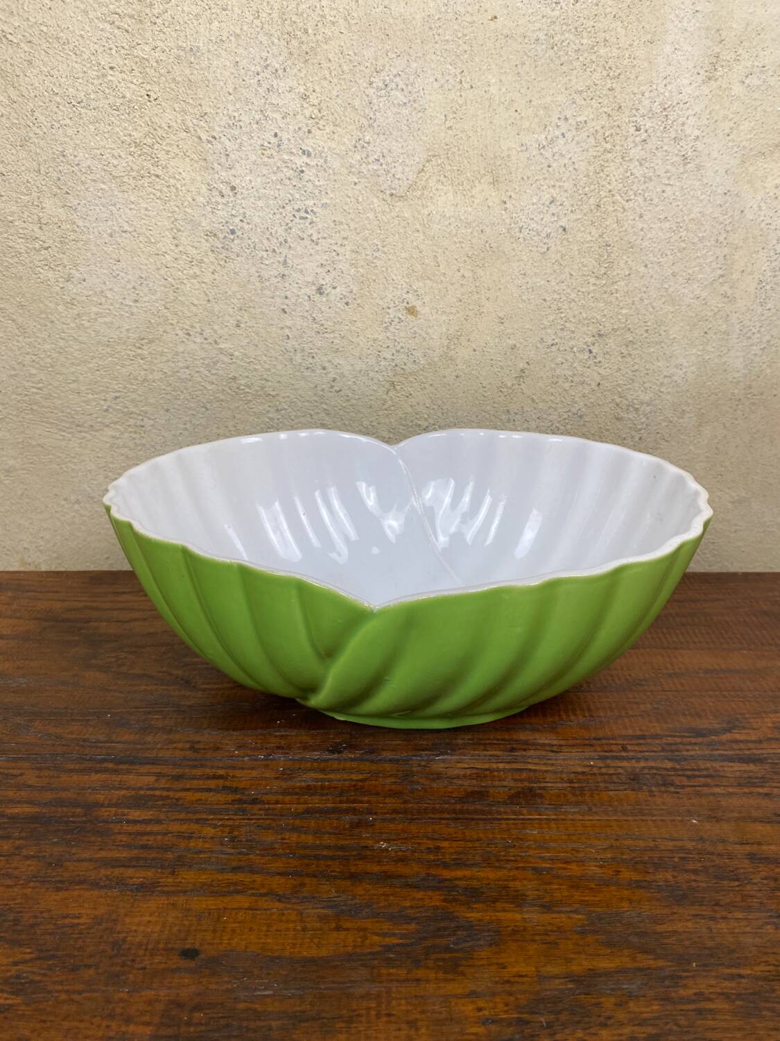 Art deco salad bowl 1960 apple green