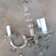 Glass tassel chandelier, 3 burners, 50