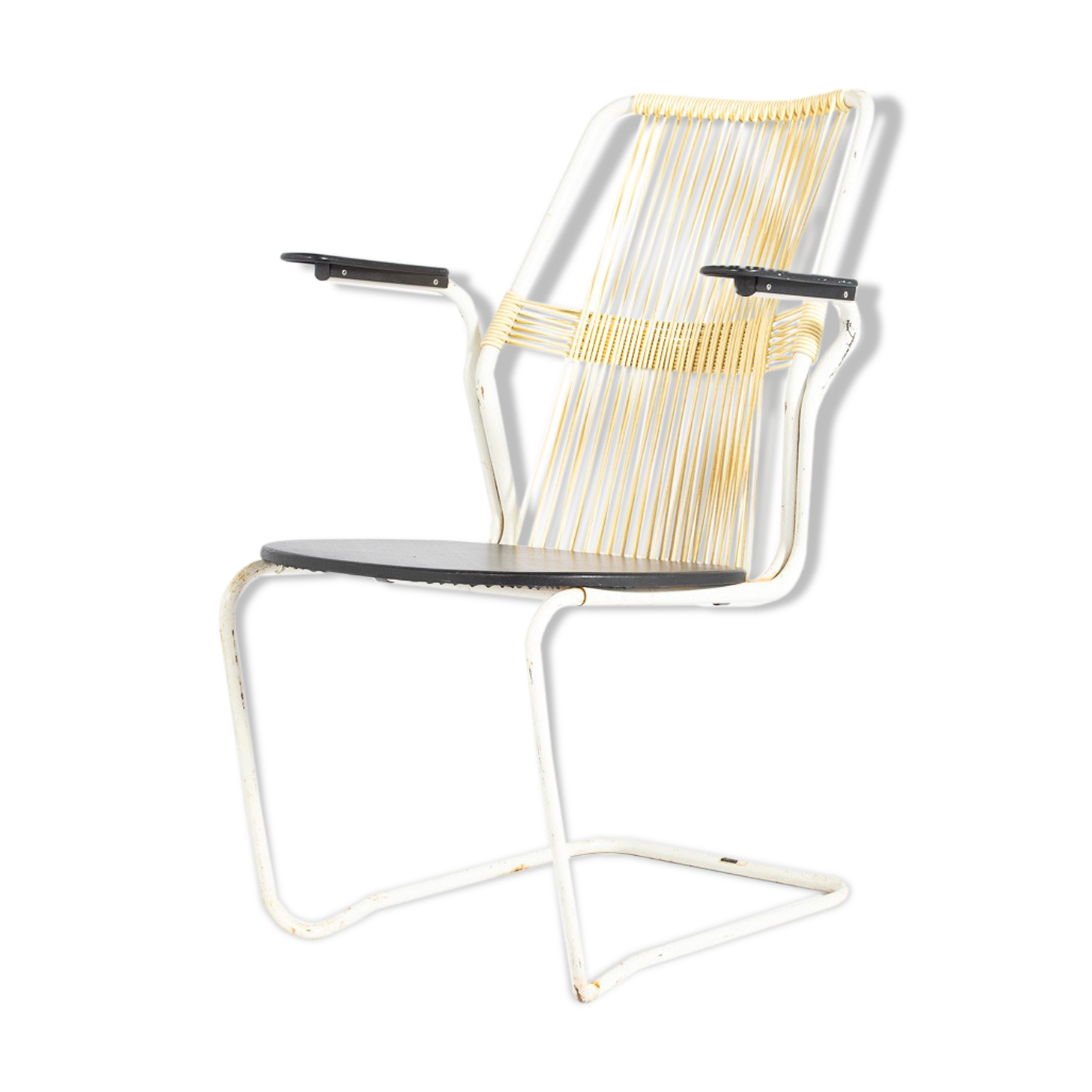 Swedish metal-backed armchair 1960s