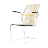 Swedish metal-backed armchair 1960s