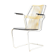 Swedish metal-backed armchair 1960s