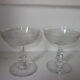 Set of 4 old champagne glasses