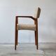 Teak and wool chair, Denmark, 1960s/1970s, vintage, mid-20th century