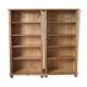 Pair of pine libraries