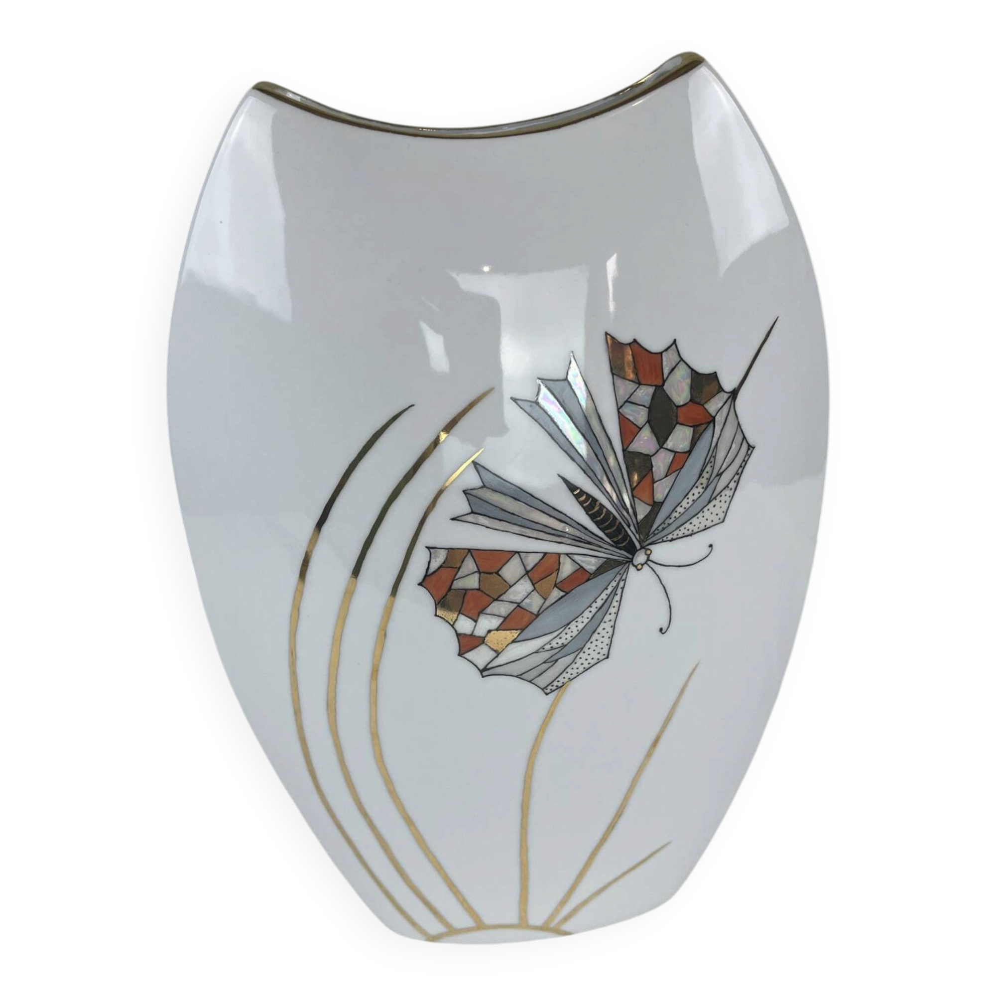 Vase en porcelaine peint à la main
