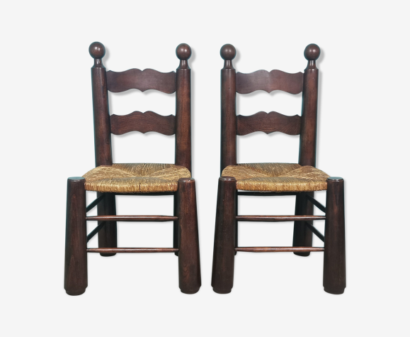 Chaises brutalistes vintage