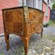 Curved Louis XV style commode in mahogany, mid-20th century.