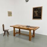 2m solid elm farmhouse table