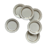 6 antique porcelain dessert plates Seltmann Weiden