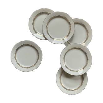 6 antique porcelain dessert plates Seltmann Weiden